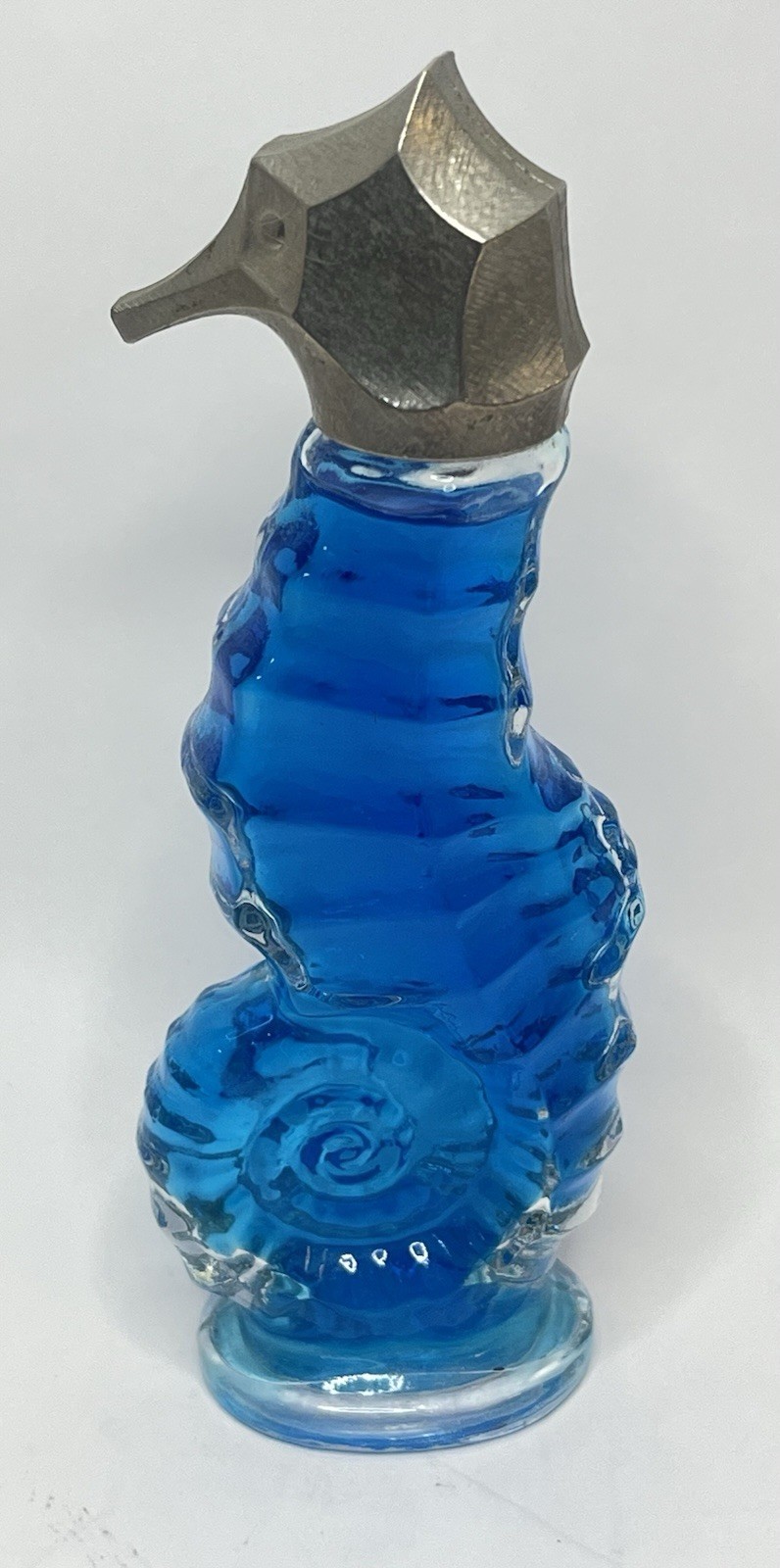 Vintage Avon Seahorse Cologne Perfume Glass Bottle Skin So S