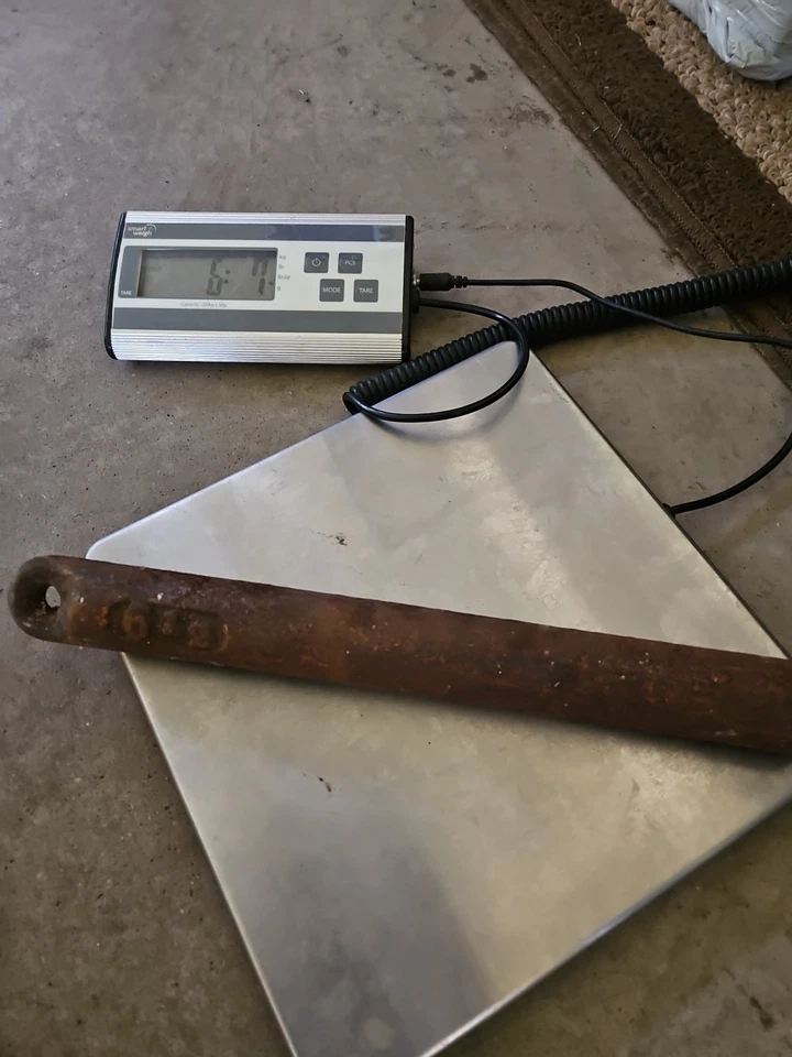 1 par de pesos antiguos de ventana de 14,5" de 6 libras marco de hierro fundido (2 piezas) marcado 6-12 Foto 4 de 4