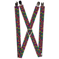 `Suspenders - 1.0`` - Mini Hearts Black/Multi Neon` (Us Import) ACC NEU