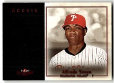 2004 Fleer Patchworks Alfredo Simon Star Rubies #/50 Rookie #109