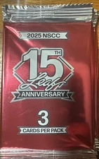 🔥 2025 Leaf 15th Anniversary National Convention NSCC 3 Card Red Promo Pack 🔥