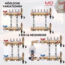 Heizkreisverteiler Messing für Fußbodenheiz...