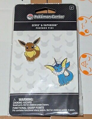 Eevee & Vaporeon Pokémon Pins (2-Pack)