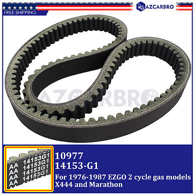 Drive Belt fits EZ GO gas 2 cycle 1976 to 1987 (10977) 14153 Drive Belt fits EZ GO gas 2 cycle 1976 to 1987 (10977) 14153