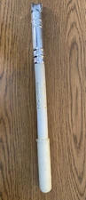 VINTAGE SILCA IMPERO BICYCLE FRAME PUMP, WHITE, 43 CM UNCOMPRESSED, SILCA HEAD