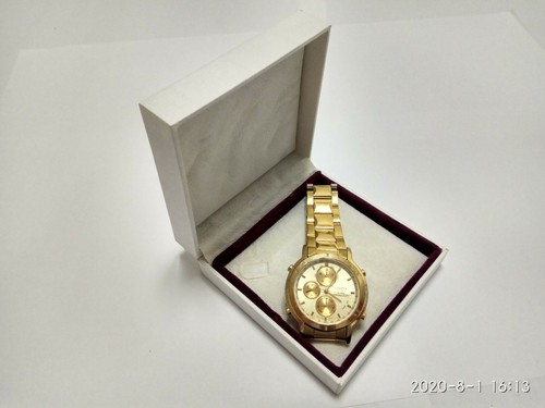 CITIZEN QUARTZ ALARM CHRONOGRAPH OROLOGIO PLACCATO IN ORO | eBay