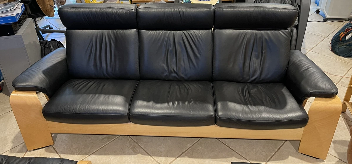 Ekornes Stressless Leather Sofa Living Room Furniture High Back