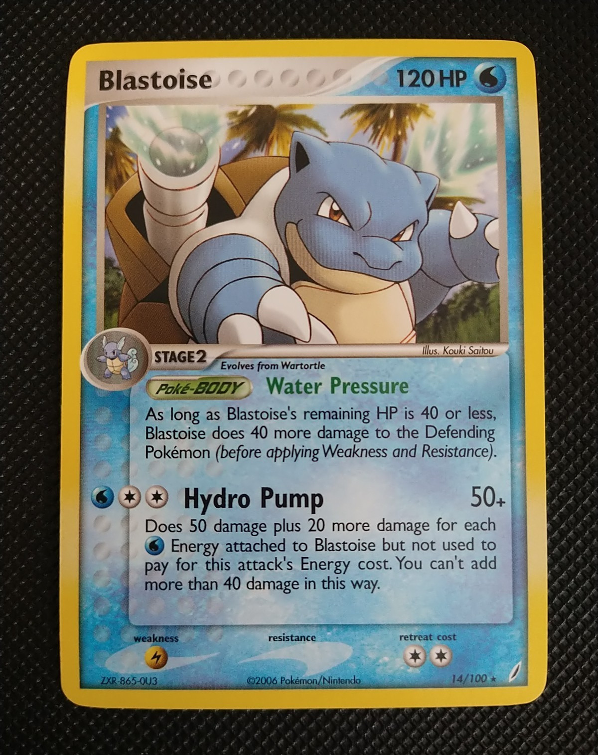 Blastoise 14/100 Crystal Guardians (2006) Pokémon Card Near Mint