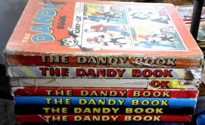 THE DANDY Annual 1954/1956/1958/1959/1960/1961/1962 7 Comics erschienen 1953