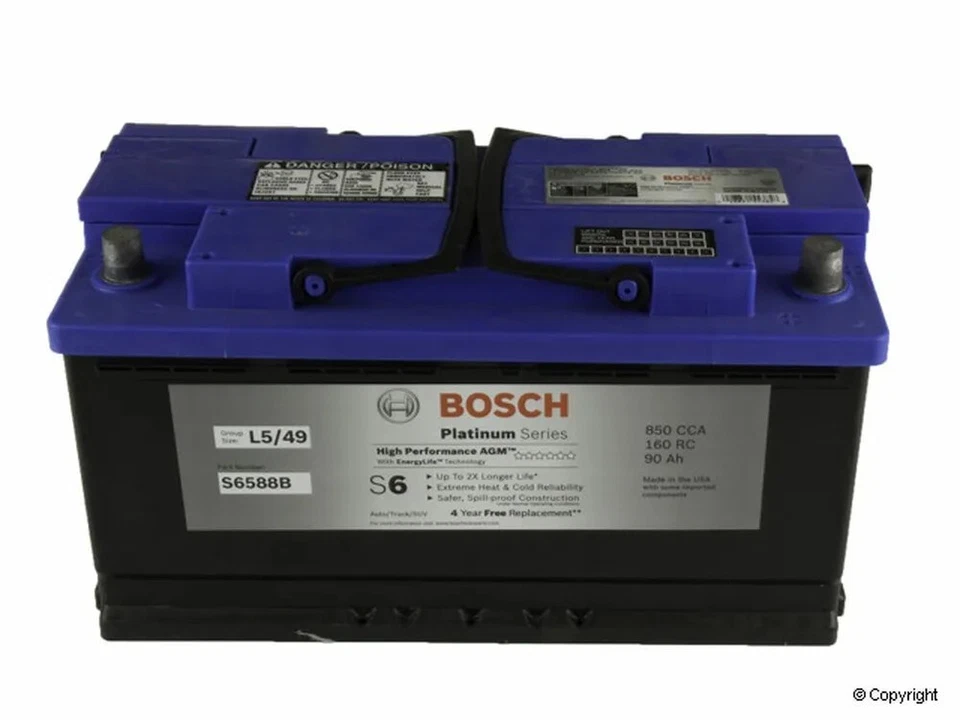 Bosch S6588B High Performance Starter Battery - Image 3 of 4