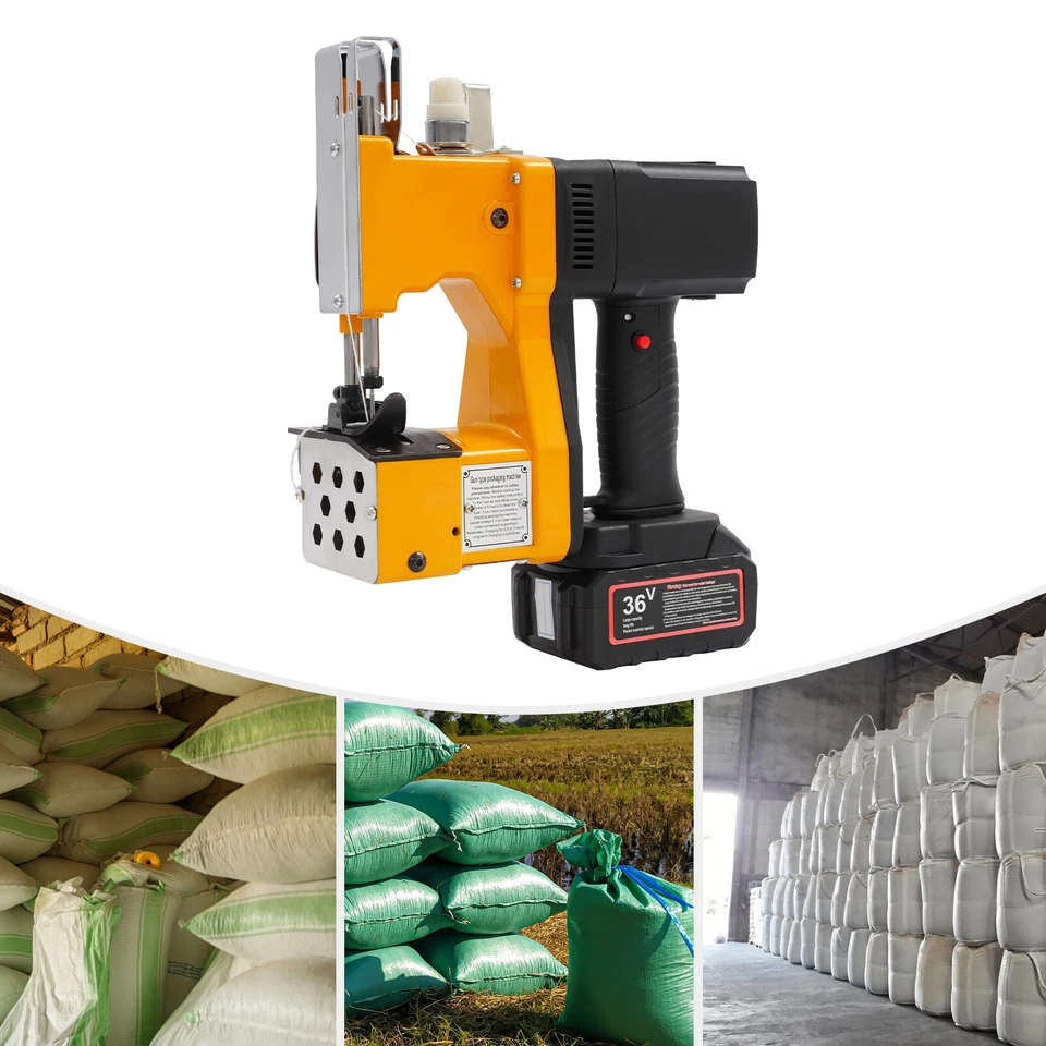 Electric Bag Stitching Closer Portable Wireless Sack Seal Sewing Machine Kit - Image 2 of 4