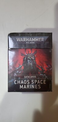 Datacards Chaos Space Marines (Englisch) Verpackung ist leicht beschädigt UR