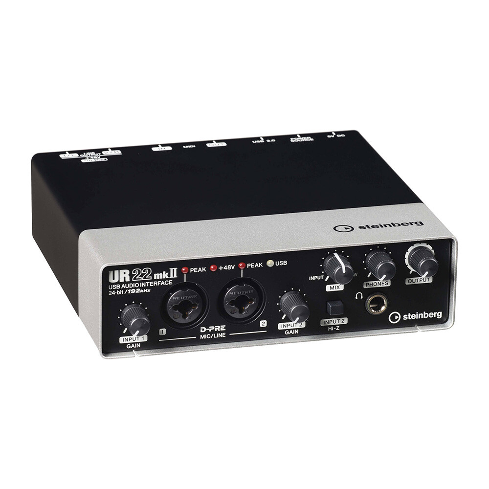 Steinberg by Yamaha UR22mkII USB 2.0 Audio Interface w/ Dual 