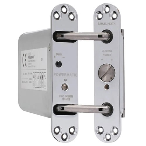 PERKO POWERMATIC R100 Concealed Fire Door Closer Satin Nickel New Boxed