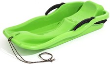 Neustanlo Bob Schlitten Rodel Schneegleiter, Rodel, Kunststoff, Zugseil, Grün