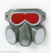 BIOHAZARD ZOMBIE GAS MASK HAZMAT TOXIC FACE MASK HALLOWEEN COSTUME ACCESSORY