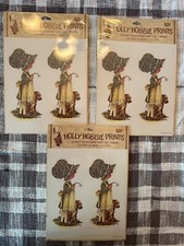 Vintage 3-piece set of Holly Hobbie Prints Decoupage 6" X 7"