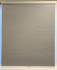 Set of 2 BERISSA Blackout Cordless Honeycomb Pull Down White Shades 42"H x 36"W