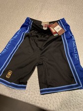 Mitchell Ness NBA SHORTS LAKERS 96-97 Black Blue Swingman Youth Large 14-16