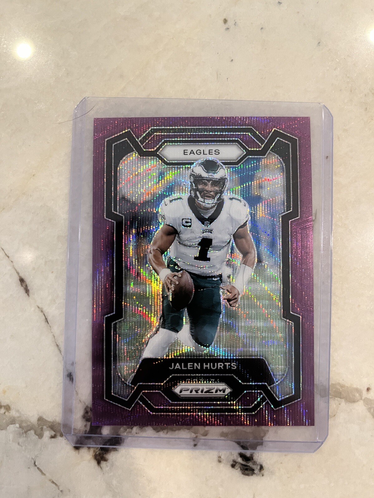2023 Prizm Purple Wave Jalen Hurts 18/99 #244