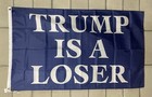 Democrat Blue Flag Free Ship Trump Is A Loser Usa 3x5' Sign Banner Poster