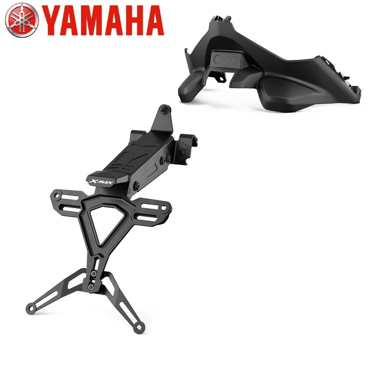 Portatarga Moto 255x130 Mm Nero Con Telaio &ndash; L&amp;P A314-2 &ndash; Completo Di Viti