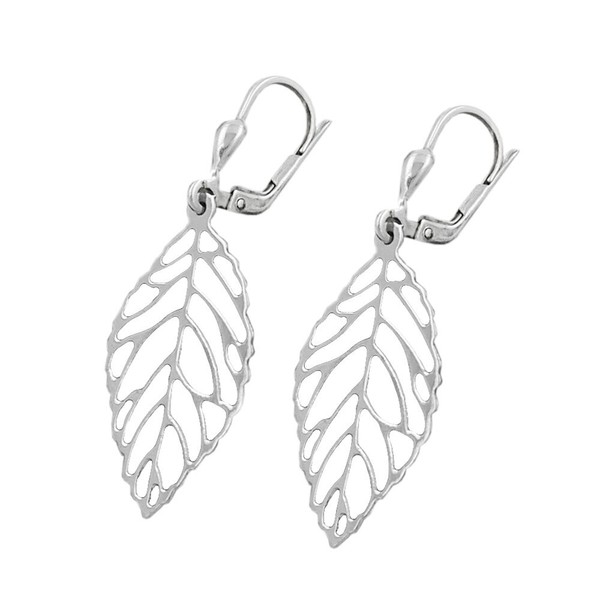 Brisur OhrhäNger Ohrringe Blatt BläTter 925 Silber Durchbrochen FüR Damen-image