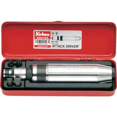 KOKEN AN318A 3/8in Attack Driver Set 6-pc Set With Metal Case  Japan