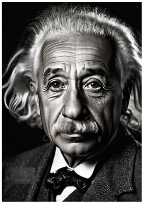Albert Einstein Wissenschaft Berühmte Personen Bilder Kunst Poster Deko Wanddrucke A4