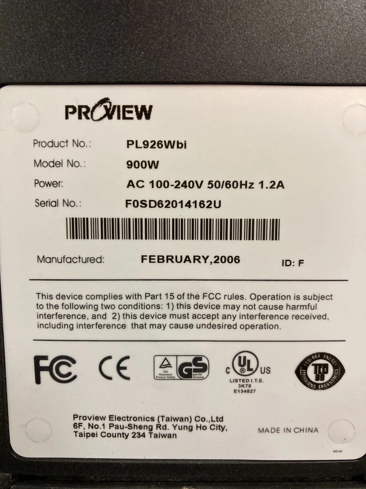 ProView LCD flatscreen color monitor 19" - Image 2 of 4