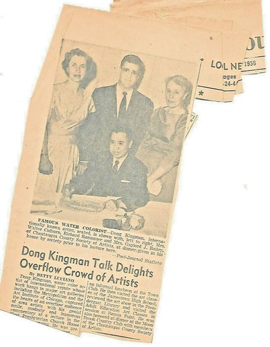 RARE DONG KINGMAN AUTOGRAPHED PHOTO WITH THE WATER COLORS OF DONG KINGMAN BOOK - Picture 3 of 3