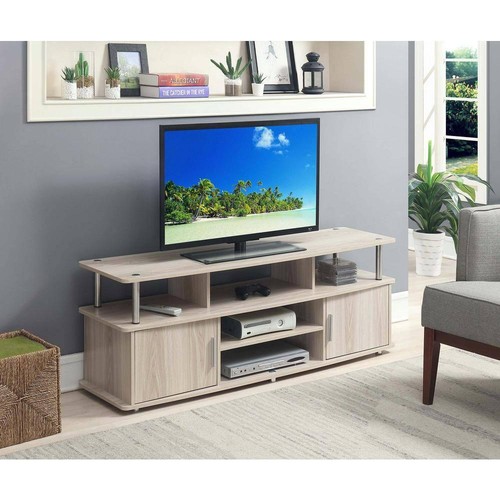 Convenience Concepts 22"x59" TV Stand w/ Storage Door Particle Board Ice White - Picture 7 of 7