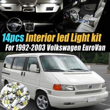 14pc Super White Car Interior Led Light Kit For 1992-2003 Volkswagen Eurovan 14pc Super White Car Interior Led Light Kit For 1992-2003 Volkswagen Eurovan