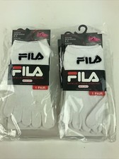 2 pairs Fila Skele-toes Socks Girl Boy Size 6-8 Shoe Size 10.5-4 Qwick-Dry Black