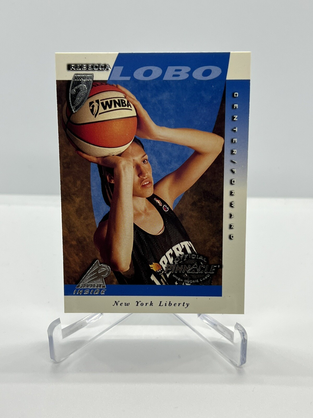 REBECCA LOBO 1997 Pinnacle Inside WNBA #3 Rookie RC New York Liberty