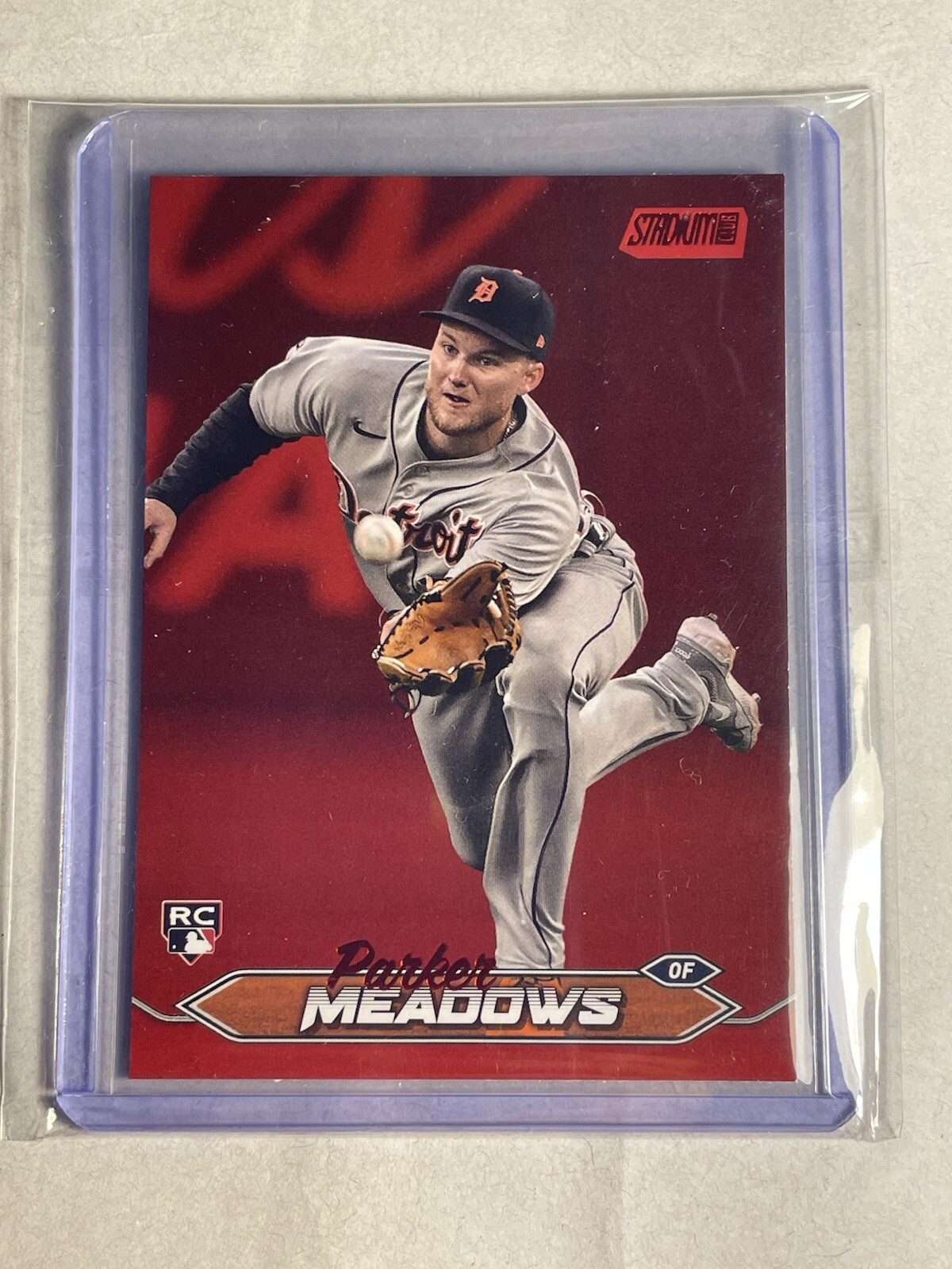 2024 Topps Stadium Club - Red Foil #105 Parker Meadows (RC)