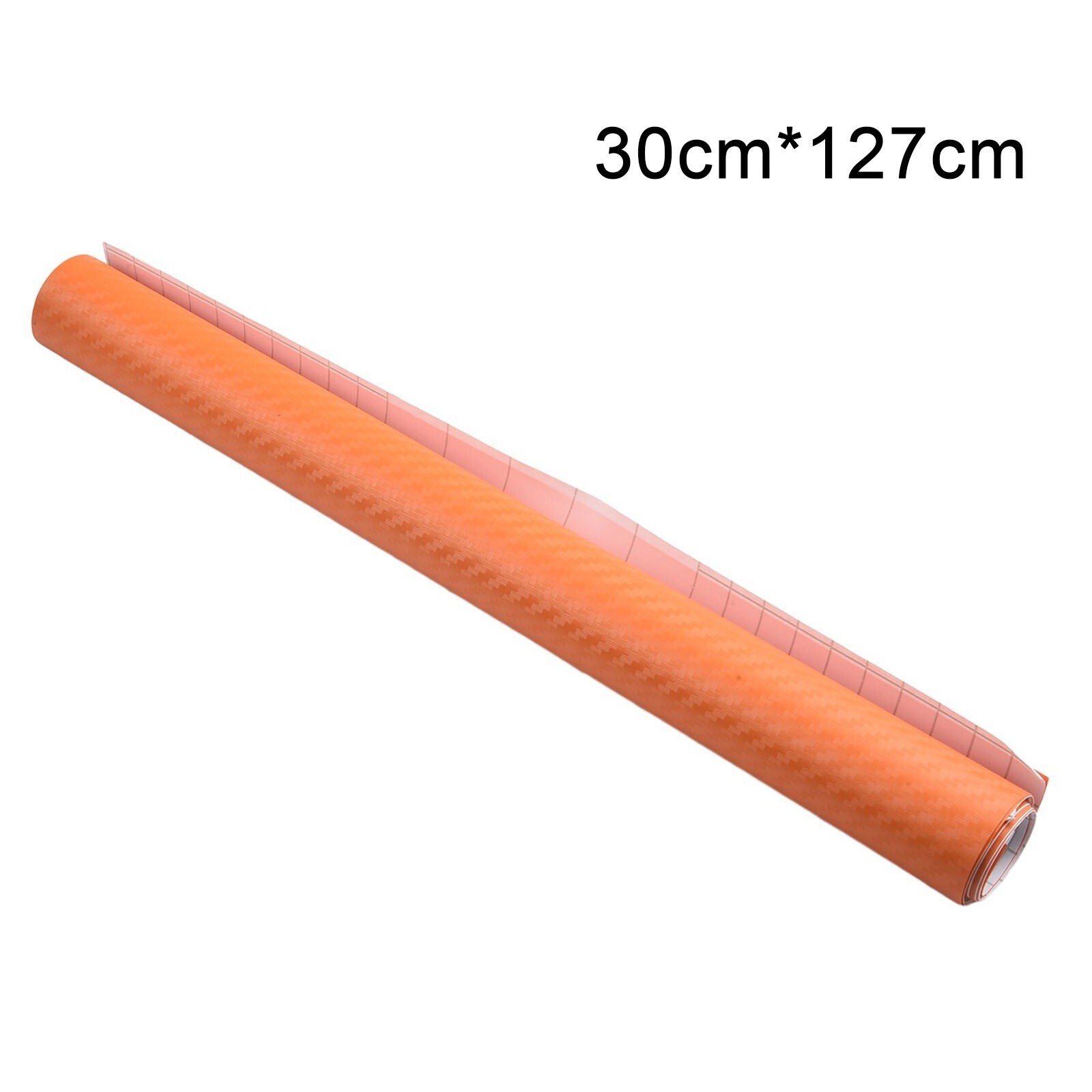50x12 Inch Orange Carbon Fiber Vinyl Wrap for Car Interior Panel Sticker