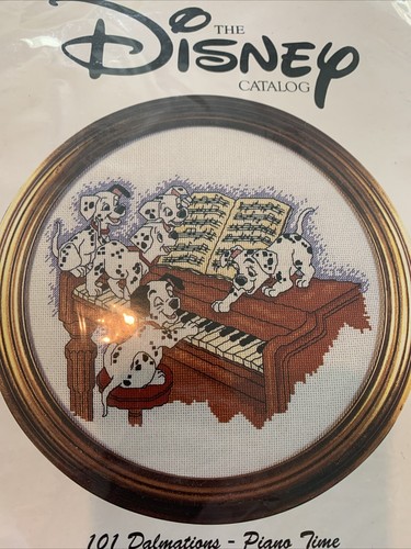 The Disney Catalog 101 Dalmations Piano Time Cross Stitch Pattern Book Kit 8"x7" - Picture 8 of 9