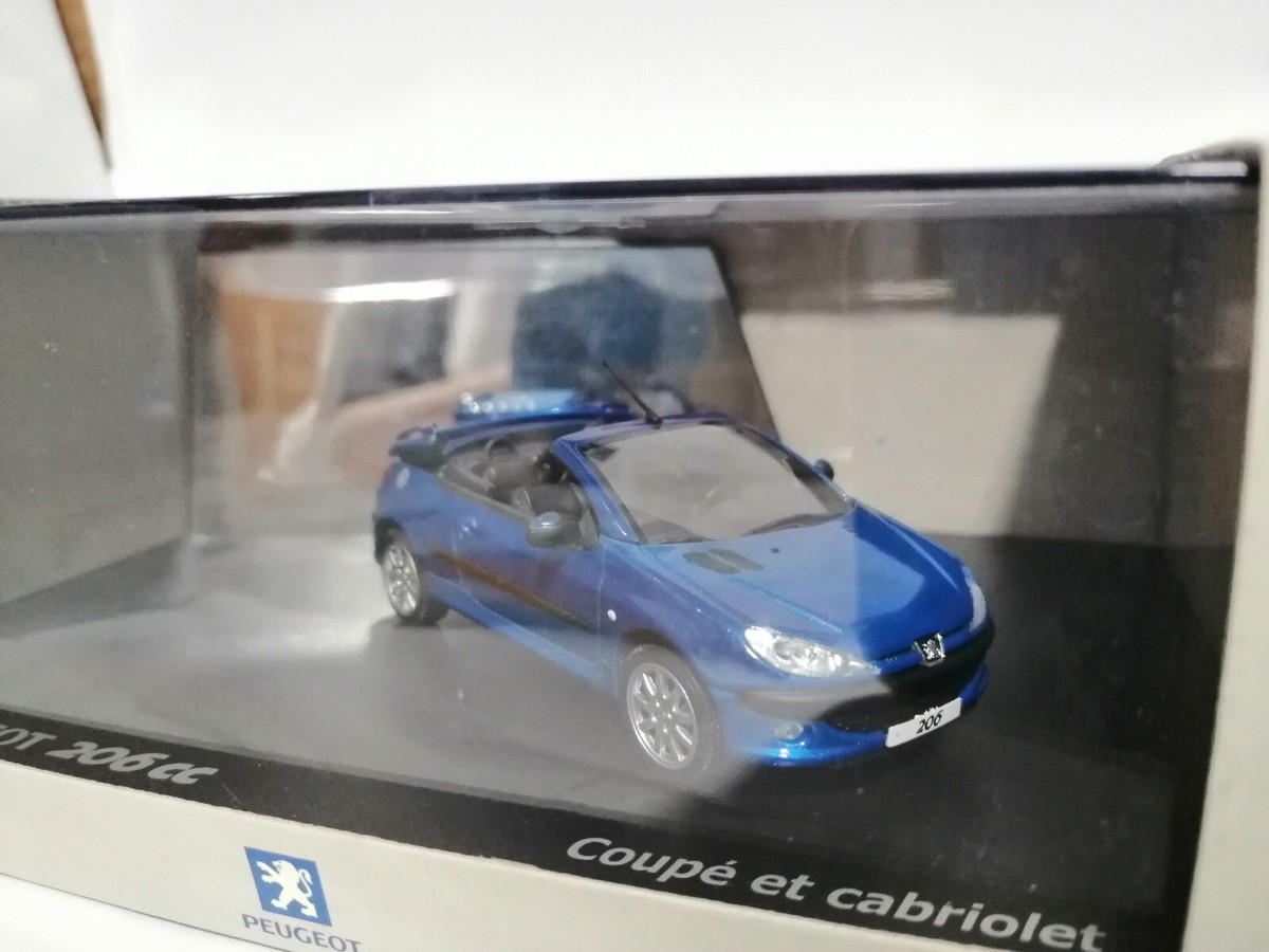NOREV 1/43 COFFRET Peugeot 206Cc Roland Garros Grise EUR