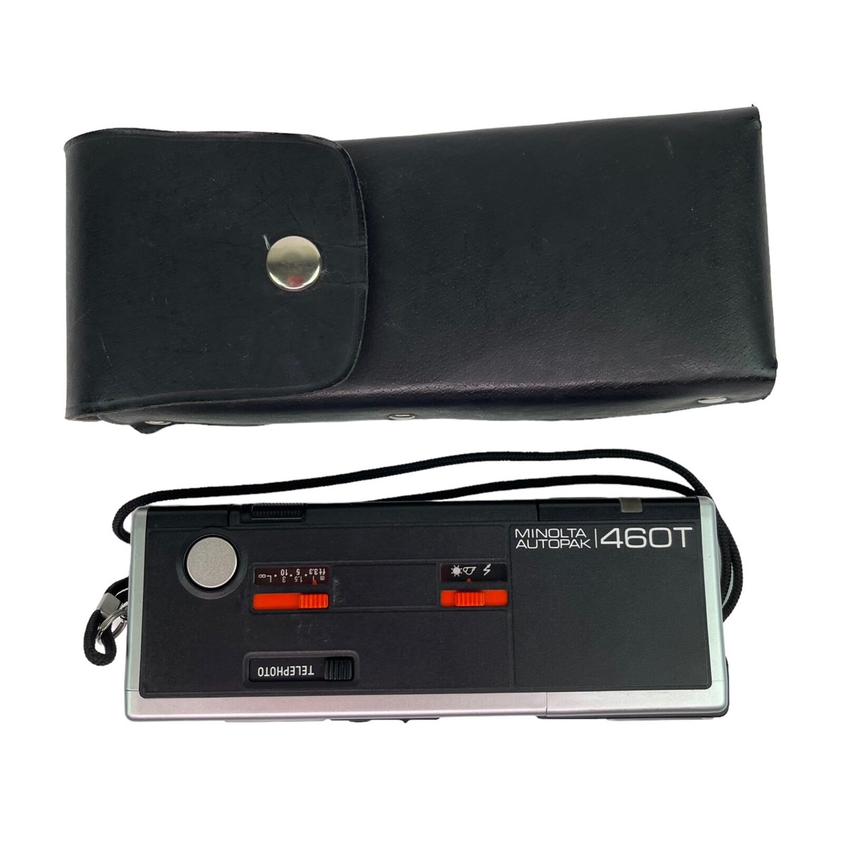 Vintage Minolta Autopak 460T Pocket Film Camera w/ Case - For