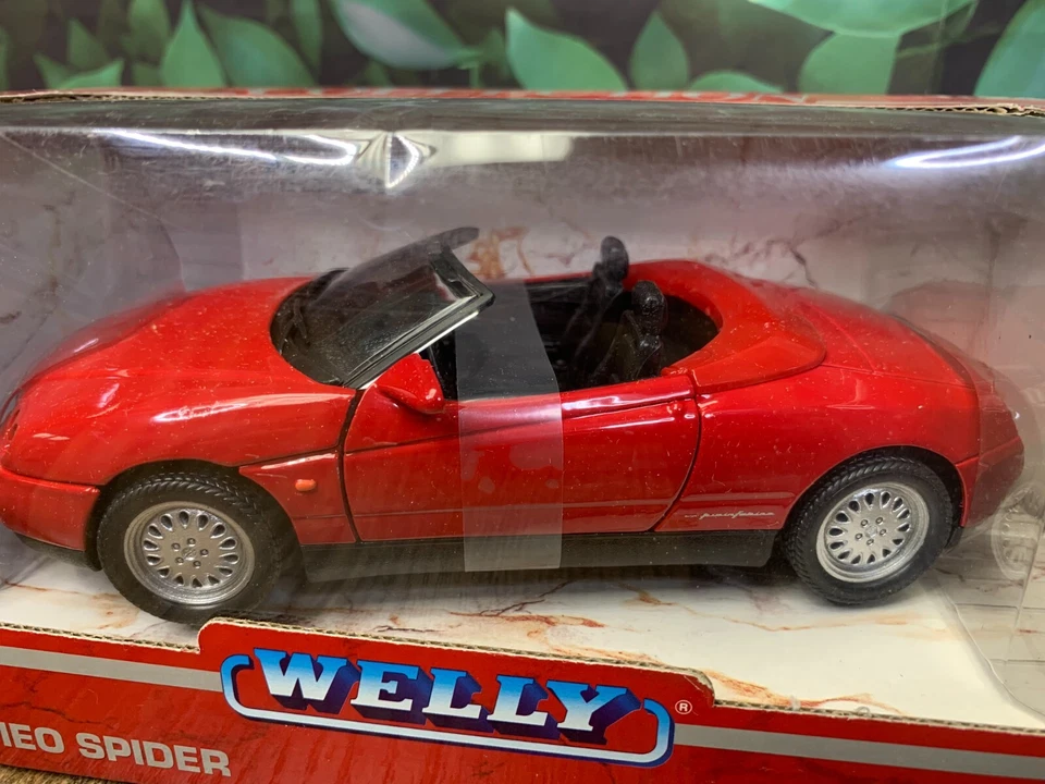 NUEVO EN CAJA SELLADO DIECAST WELLY ALFA ROMEO SPIDER ESCALA 1:24 Foto 4 de 4