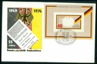 GERMANY FDC 1974 M/S 25 JAHRE BRD BLOCK BUNDESADLER EAGLE z3822