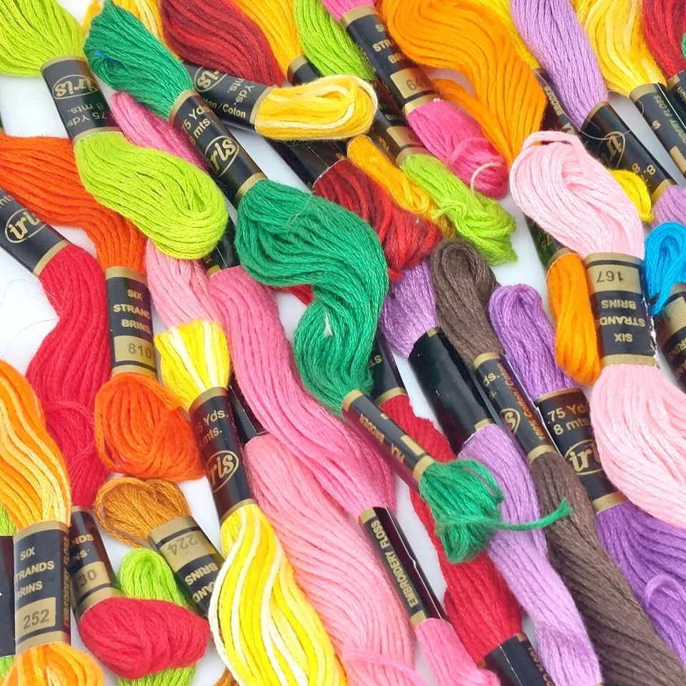 Iris Six Strand Embroidery 100% Cotton Floss - You Choose Color - Image 2 of 2