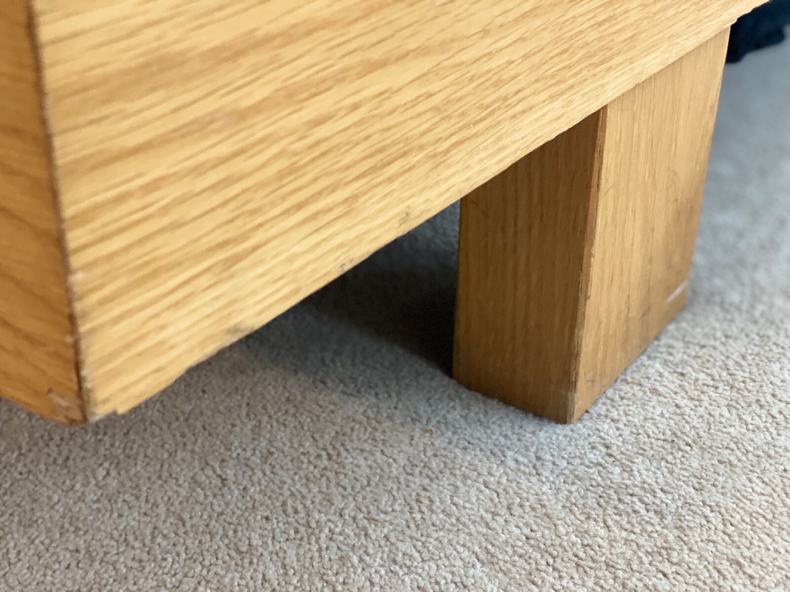 Heals King Size Bed + Mattress, Oak, Decent Condition eBay