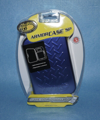 Selten! Mad Catz Armor Case für Nintendo Gameboy Advance SP blau