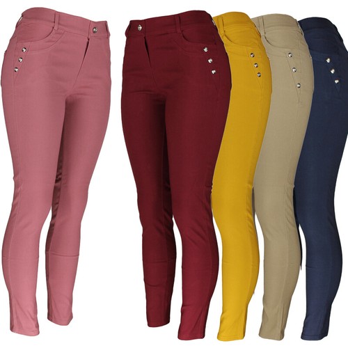 4 Pocket Stretch Denim Jean Pants 