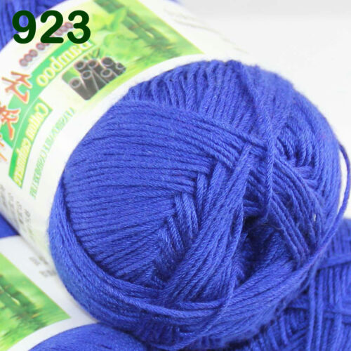Sale New 1SkeinsX50gr Super Soft Bamboo Cotton Baby Hand Knitting Crochet Yarn - Picture 34 of 51