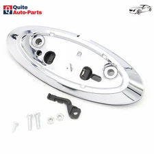 For F-350 F-250 F-150 Tailgate Back Up Rear View Camera / Emblem Housing Chrome