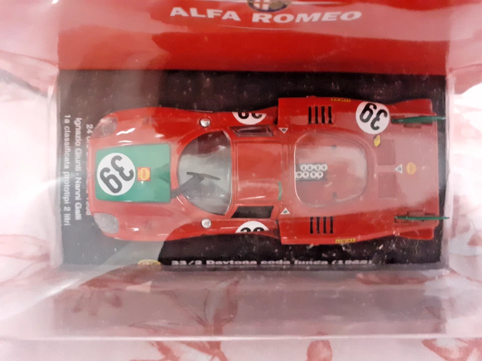 DIE CAST " 33/2 DAYTONA CODA LUNGA (1968) N° 65 " ALFA COLLECTION SCALA 1/43 - Immagine 3 di 3