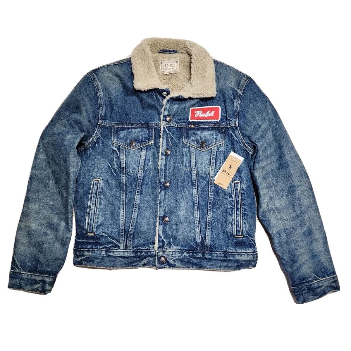 NWT $298 Polo Ralph Lauren Men's SHERPA Denim Trucker Jacket NWT $298 Polo Ralph Lauren Men's SHERPA Denim Trucker Jacket